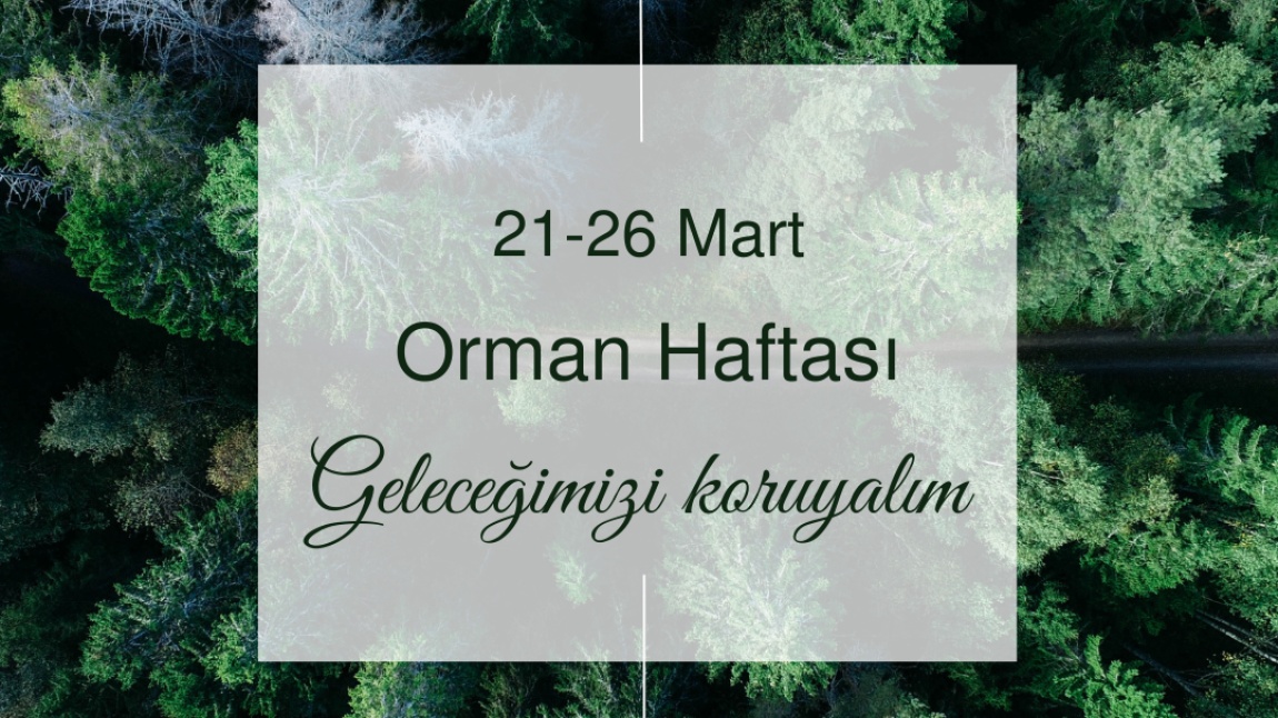 21-26 MART ORMAN HAFTASI